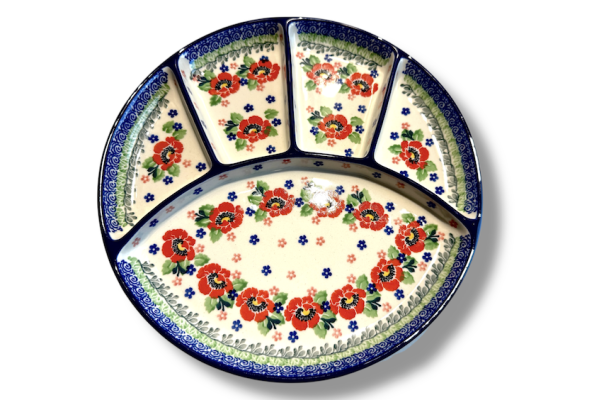 498 Bunzlau  Barbeque - Fondue- Gourmet bord 3219X 498 Fondue borden Ø 26 cm